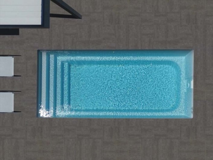 Piscine en coque polyester à fond plat ® Gamme Cobalt - Rêve de Piscine & Spa à Nantes Carquefou La Baule Loire Atlantique (44)